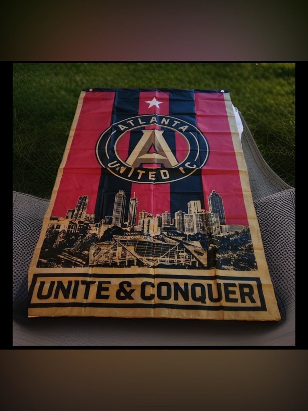 Atlanta United FC Soccer UNITE & CONQUER Skyline 3’x 5’ Flag